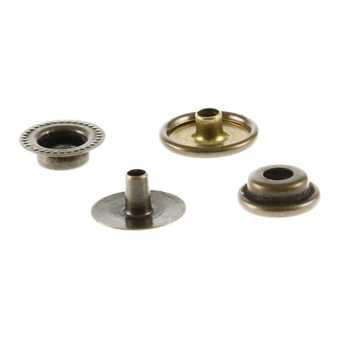 Duradot Brass Snap Fasteners 15mm. Pack Of 100 sets