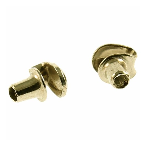 921 Ski Hook Eyelets Brass Finish. (Bag Of 50)