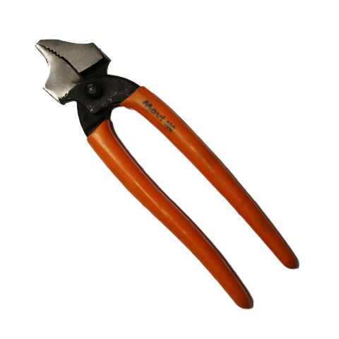 Lasting Pliers Curved with Orange Soft Grip Handles