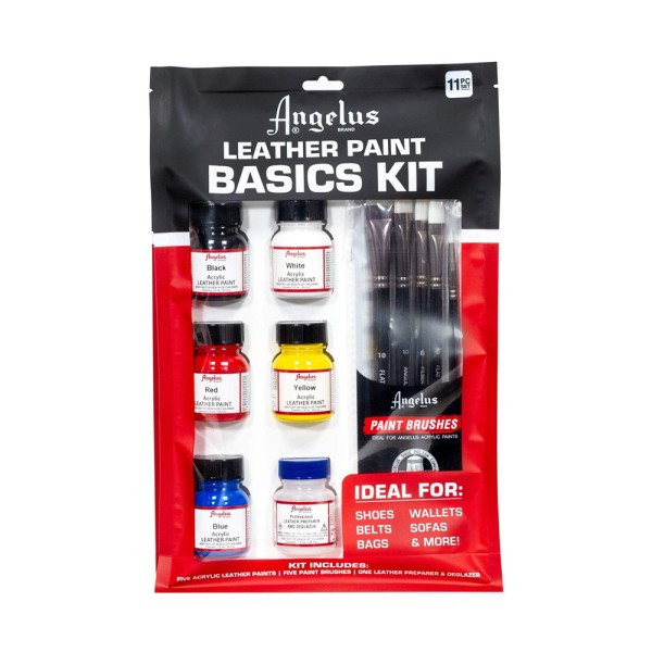 Angelus Leather Acrylic Paint Basics Kit
