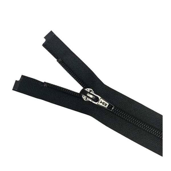 YKK Nylon Zip No. 8 Open End Black