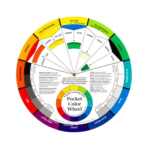 Angelus Pocket Color Wheel - Mixing Guide