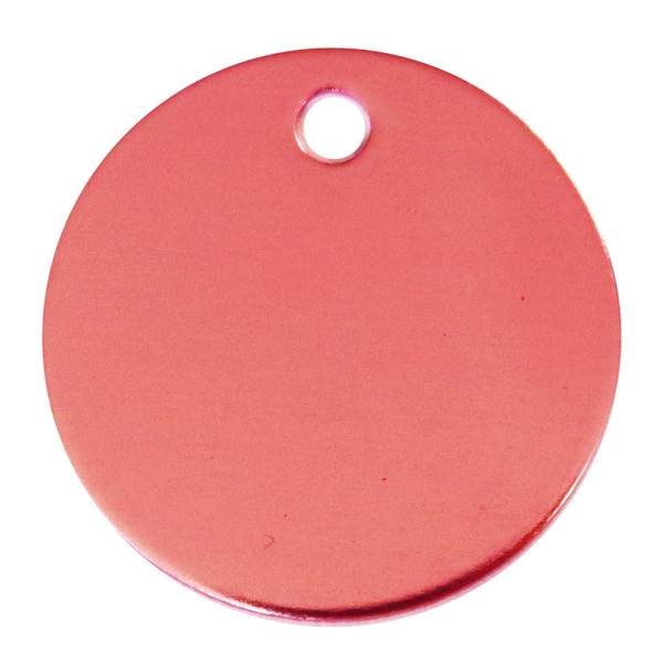 Aluminium Pet Tag Round Disc 20mm