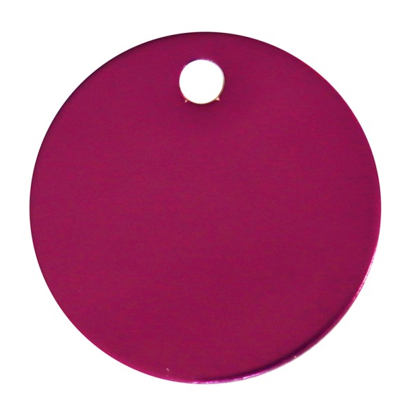 Aluminium Pet Tag Round Disc 25mm