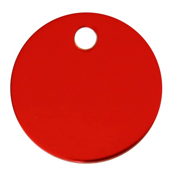 Aluminium Pet Tag Round Disc 25mm