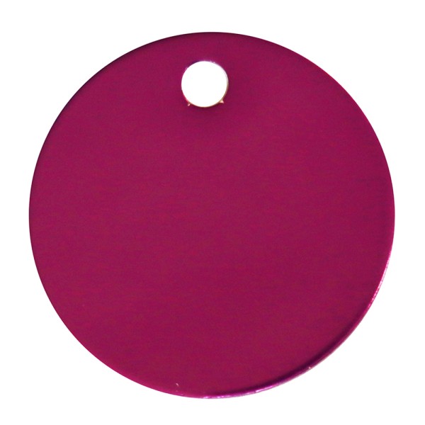 Aluminium Pet Tag Round Disc 40mm