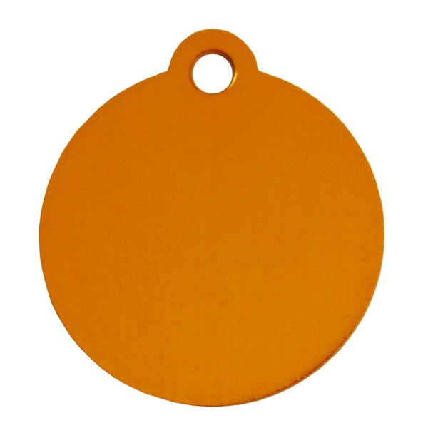 Aluminium Pet Tag Round Disc with Hole Mount 25mm