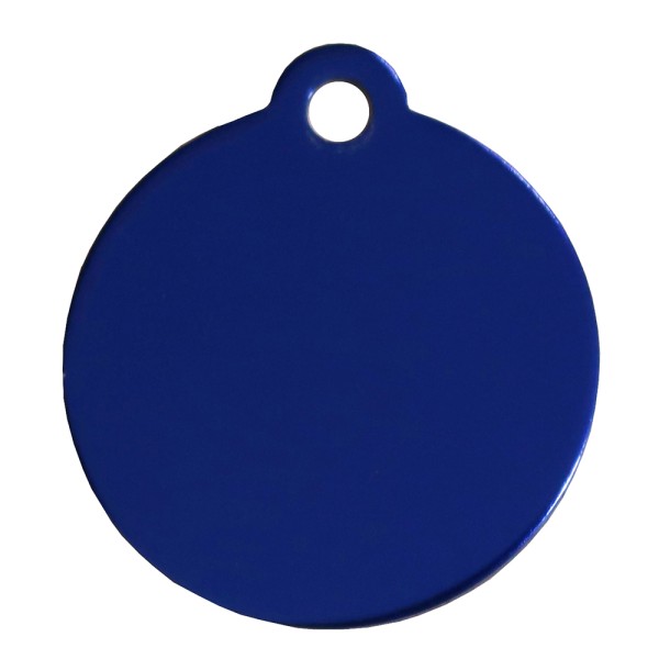 Aluminium Pet Tag Round Disc with Hole Mount 30mm