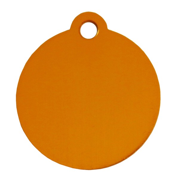 Aluminium Pet Tag Round Disc with Hole Mount 30mm