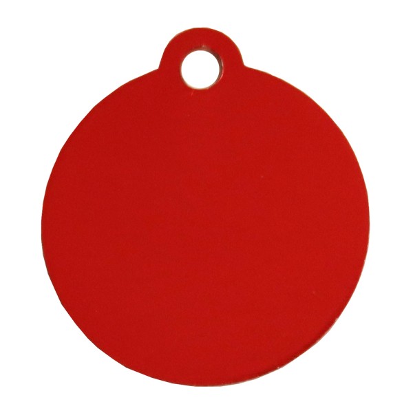 Aluminium Pet Tag Round Disc with Hole Mount 30mm