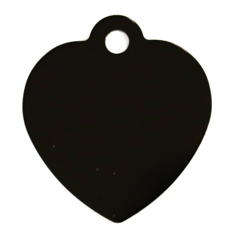 Aluminium Pet Tag Heart Shape with Hole Mount Medium 28 x...