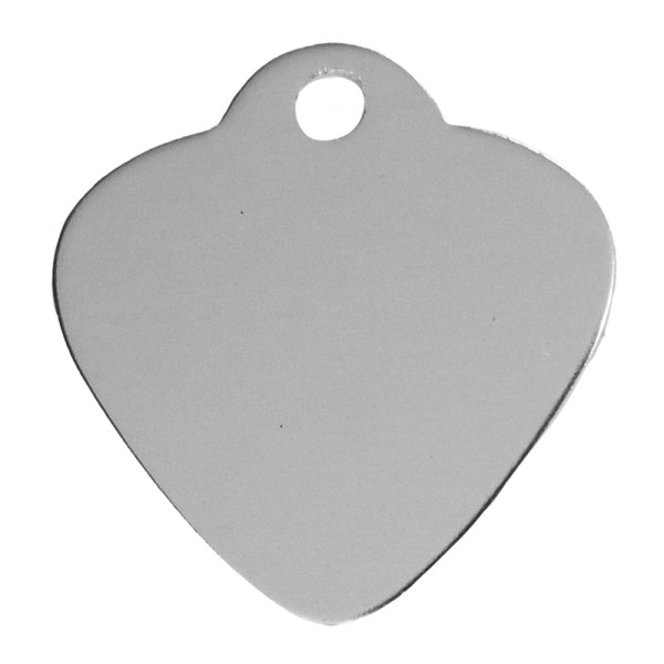 Aluminium Pet Tag Heart Shape with Hole Mount...