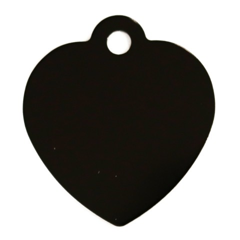 Aluminium Pet Tag Heart Shape with Hole Mount Large 35 x...