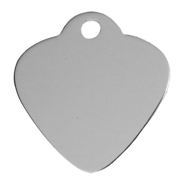 Aluminium Pet Tag Heart Shape with Hole Mount...