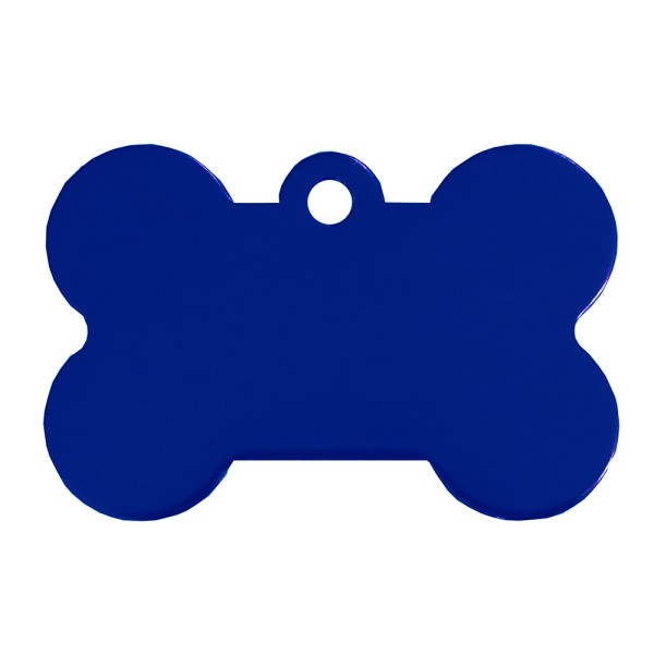 Aluminium Pet Tag Medium Bone 30 x 20mm