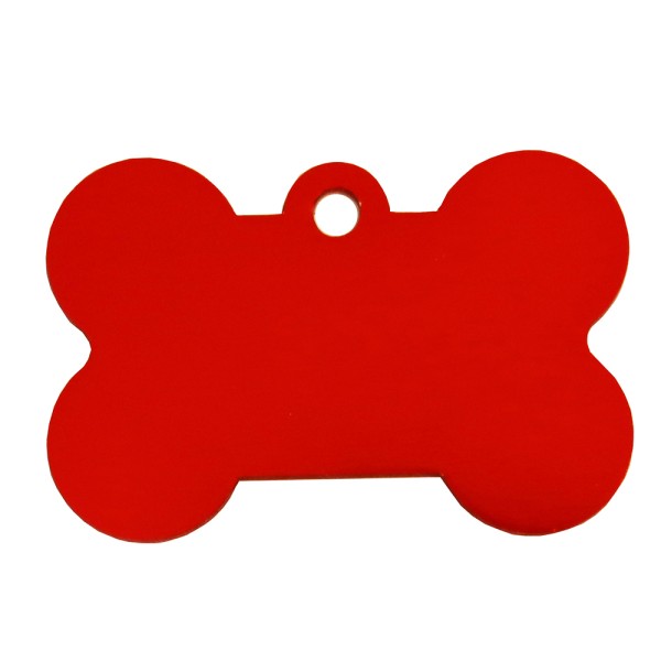 Aluminium Pet Tag Medium Bone 30 x 20mm