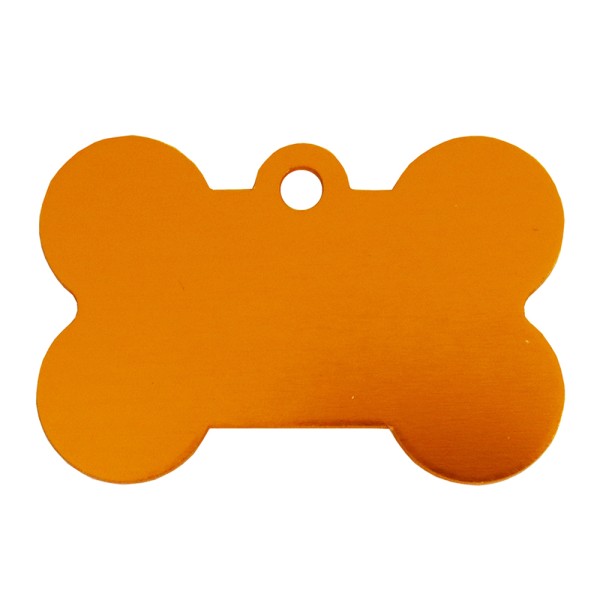 Aluminium Pet Tag Large Bone 38 x 25mm
