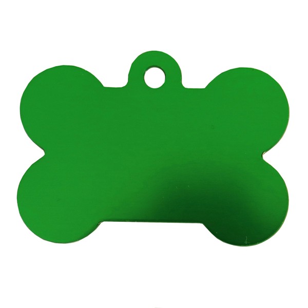 Aluminium Pet Tag Large Bone 38 x 25mm