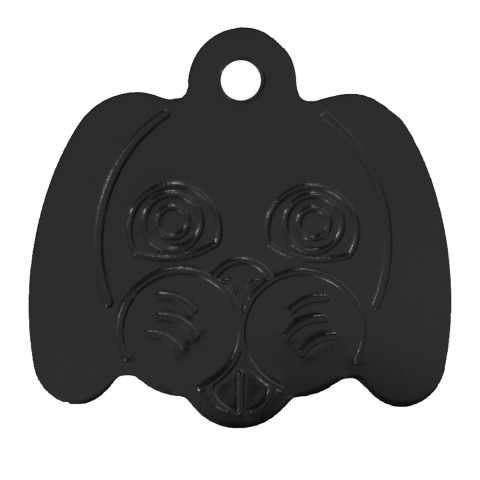 Aluminium Pet Tag Dog Face