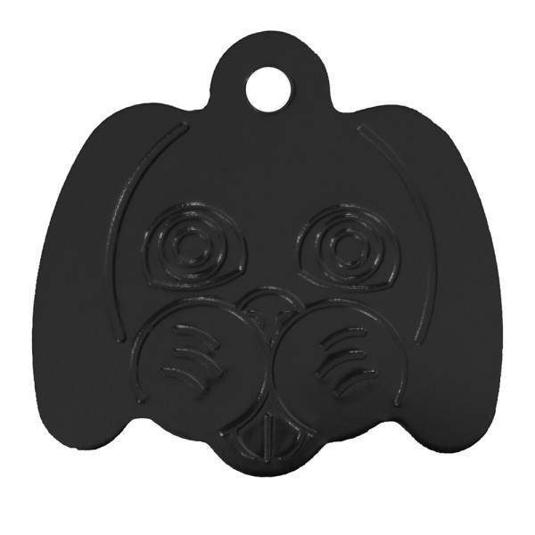 Aluminium Pet Tag Dog Face
