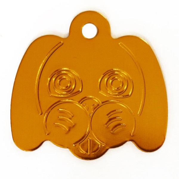 Aluminium Pet Tag Dog Face