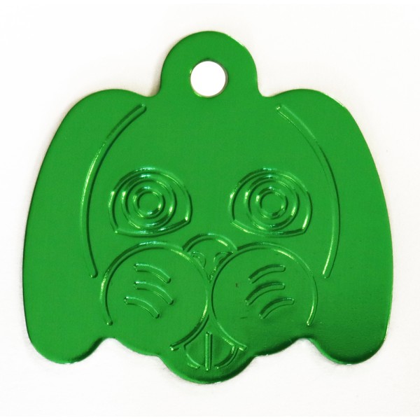 Aluminium Pet Tag Dog Face