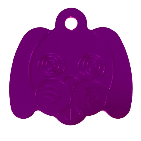 Aluminium Pet Tag Dog Face