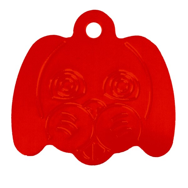 Aluminium Pet Tag Dog Face