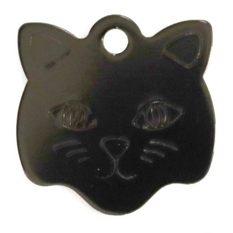 Aluminium Pet Tag Cat Face