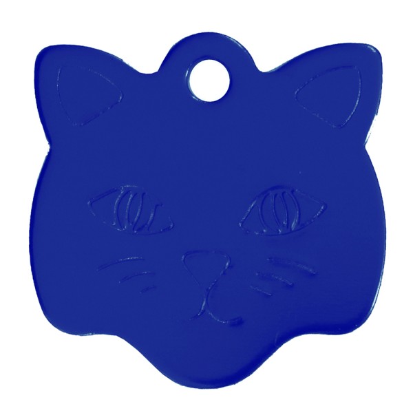 Aluminium Pet Tag Cat Face