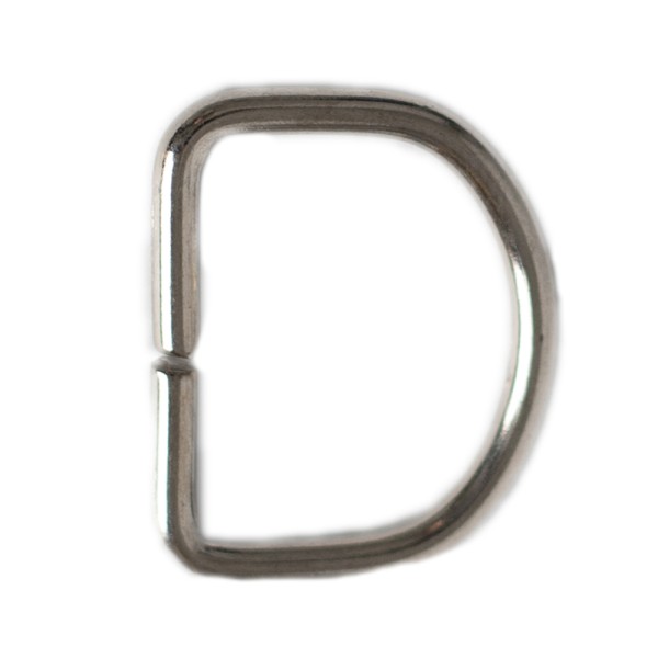 Metal D-Rings with Nickel Finish
