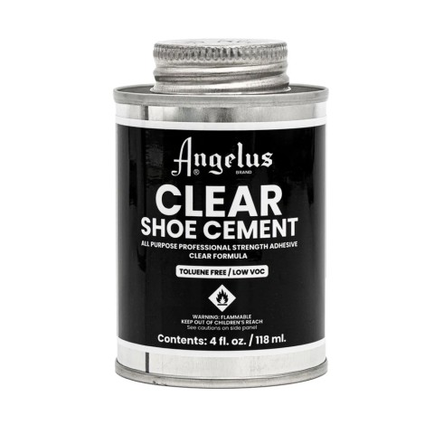 Angelus Clear Shoe Cement 4 fl oz. Professional Strength.
