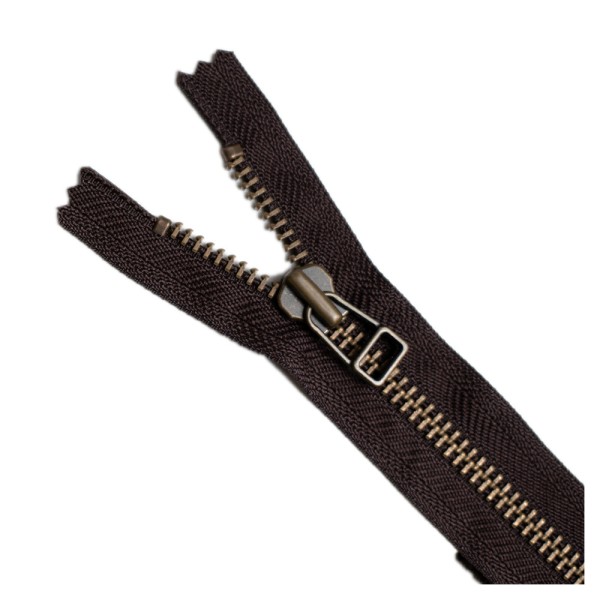 YKK Antique Brass No 8 Closed End Zip with...