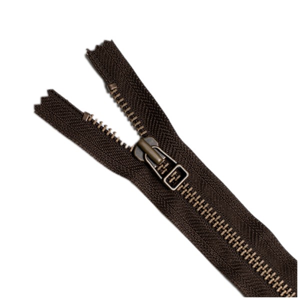 YKK Antique Brass No 8 Closed End Zip with...