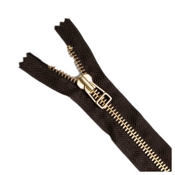 YKK Golden Brass No 8 Closed End Zip with...