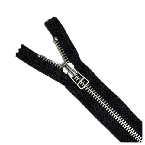 YKK Silver Colour No 8 Closed End Zip with square slider