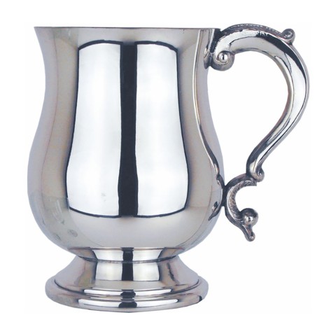 Georgian Style One Pint Pewter Tankard