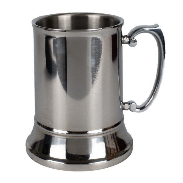 Stainless Steel Double Wall Tankard 500ml