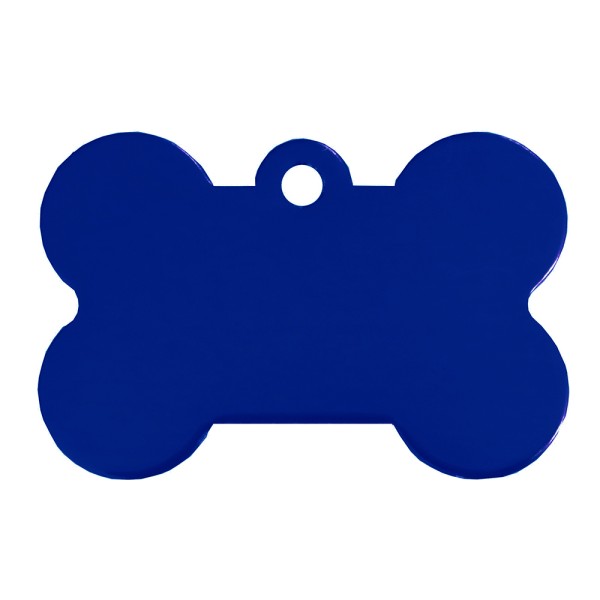Aluminium Pet Tag Large Bone 38 x 25mm