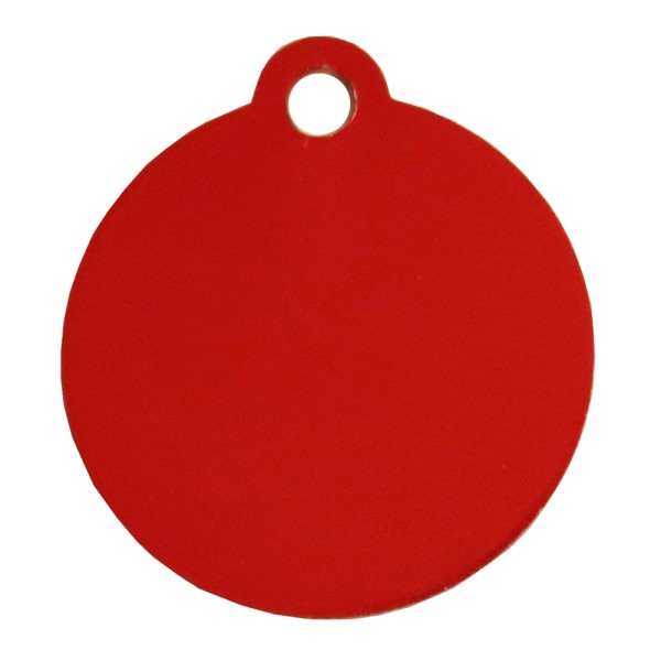 Aluminium Pet Tag Round Disc with Hole Mount 25mm